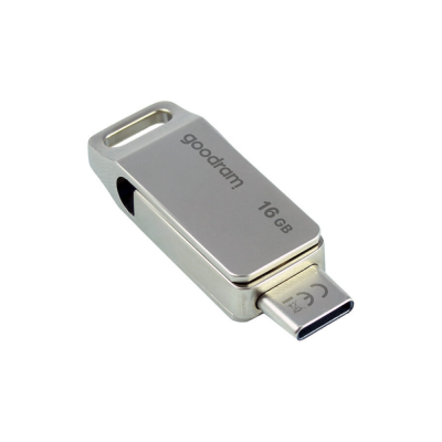 флеш USB Флеш пам'ять 16GB ODA3 SILVER 60R/20W USB 3.2 Gen 1, два роз’єми USB – Type A і Type C™ ODA3-0160S0R11 GoodRAM (ODA3-0160S0R11)