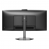 Монітор 34" Philips 34E1C5600HE, WQHD, VA, sRGB 123,24%, 100Гц, 1мс, HDMI, DP, USB-C, webcam, HAS, кол