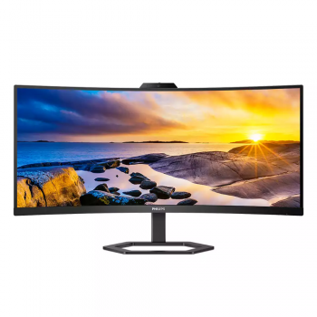 Монітор 34" Philips 34E1C5600HE, WQHD, VA, sRGB 123,24%, 100Гц, 1мс, HDMI, DP, USB-C, webcam, HAS, кол