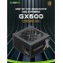 Блок живлення GAMEMAX (GX-600) Блок живлення 600W, 80 Gold , Smart fan 120mm OV P / UVP/ SIP / OCP/ OLP/ OPP/ SCP GX-600
