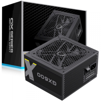 Блок живлення GAMEMAX (GX-600) Блок живлення 600W, 80 Gold , Smart fan 120mm OV P / UVP/ SIP / OCP/ OLP/ OPP/ SCP GX-600