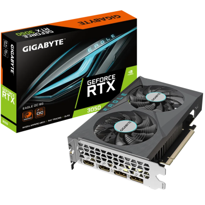 Відеокарта GeForce RTX3050 6Gb EAGLE OC GigaByte GV-N3050EAGLE OC-6GD