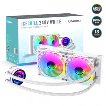 Кулер універсальний GAMEMAX IceChill 240V White