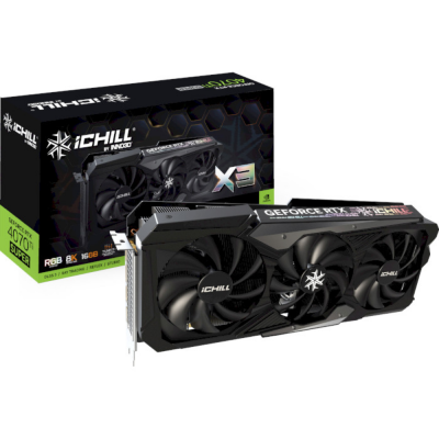 Відеокарта RTX 4070 Ti SUPER ICHILL X3 Inno3D C407TS3-166XX-186148H