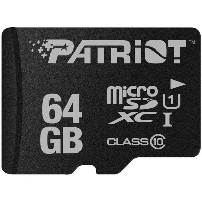 Карта пам'яті 64GB microSD class10 UHS-I Patriot (PSF64GMDC10)