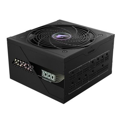 Блок живлення 1000W, 80 Pluse Platinum, PCIe Gen 5 .1, Fully modular, Smart fan 120mm GP-AE1000PM PG5 GigaByte (GP-AE1000PM PG5)