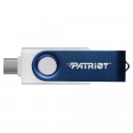 флеш USB Xporter X550 64GB USB 3.2 Gen 1 Swing Type-A+C BW PS64GX550AAD Patriot (PS64GX550AAD)