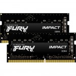 Пам'ять для ноутбука SO-DIMM 2x32GB/3200 DDR4 Kingston Fury Impact (KF432S20IBK2/64)