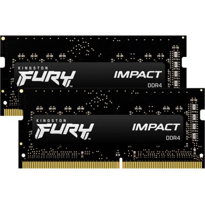 Пам'ять для ноутбука SO-DIMM 2x32GB/3200 DDR4 Kingston Fury Impact (KF432S20IBK2/64)