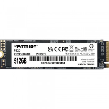 SSD 512GB Patriot P320 M.2 2280 PCIe 3.0 x4 NVMe TLC (P320P512GM28)