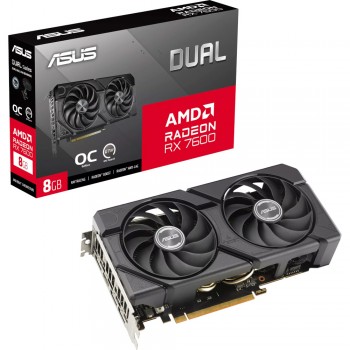 Відеокарта ASUS Radeon RX 7600 DUAL OC EVO 8G (90YV0LD0-M0NA00) ( DUAL-RX7600-O8G-EVO )