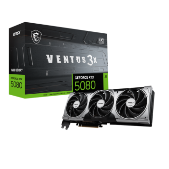 Відеокарта GeForce RTX5080 16GB VENTUS 3X OC MSI RTX 5080 16G VENTUS 3X OC