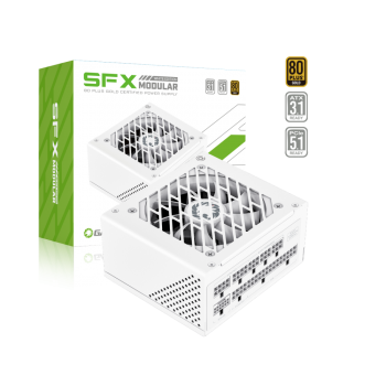 Блок живлення GAMEMAX (GS-750G White) SFX 750W, 80plus Gold,fan 120mm, ful ly modular 3.42 standardOPP, OVP, UVP, OCP, OTP, S GS-750G White