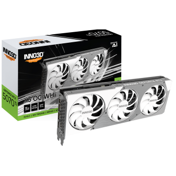 Відеокарта Inno3D RTX 5070 Ti X3 OC WHITE Inno3D N507T3-16D7X-176068W