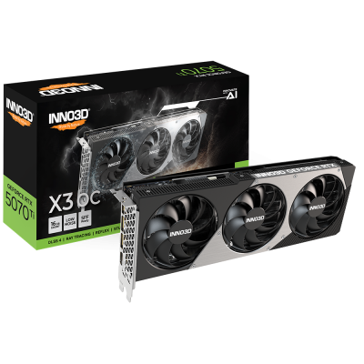 Відеокарта Inno3D RTX 5070 Ti X3 OC Inno3D N507T3-16D7X-176068N