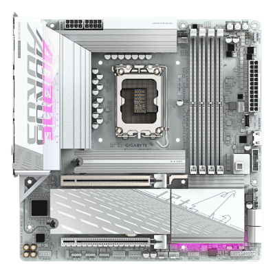 Материнська плата GigaByte B860M AORUS ELITE WIFI6E ICE , Intel Socket 1851