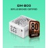 Блок живлення GAMEMAX (GM-800 Modular white) ATX 800W, 80 Bronze , fan 140mm,full y modularOVP, UVP, OTP, OCP, OLP, OPP, SCP GM-800 Modular white