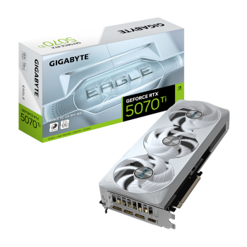 Відеокарта GeForce RTX5070 Ti 16GB EAGLE OC ICE SFF GigaByte GV-N507TEAGLEOC ICE-16GD