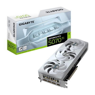 Відеокарта GeForce RTX5070 Ti 16GB EAGLE OC ICE SFF GigaByte GV-N507TEAGLEOC ICE-16GD