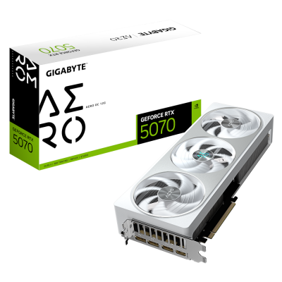 Відеокарта GeForce RTX5070 12Gb AERO OC GigaByte GV-N5070AERO OC-12GD