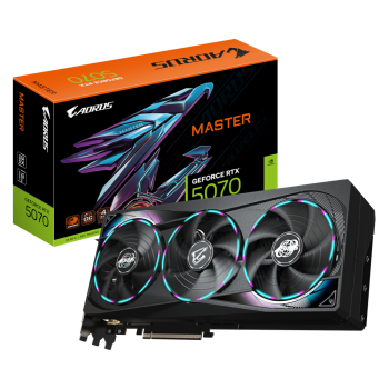 Відеокарта GeForce RTX5070 12Gb AORUS MASTER GigaByte GV-N5070AORUS M-12GD