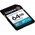 Карта пам'яті SD 64GB SDXC Canvas Go Plus Gen4 200MB/ s C10 UHS-I U3 V30 SDG4/64GB Kingston (SDG4/64GB)