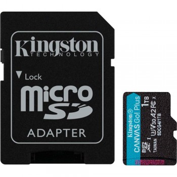 Карта пам'яті 1TB microSDXC сlass 10 UHS-I U3 V30 A2 Canvas Go P Kingston (SDCG4/1TB)