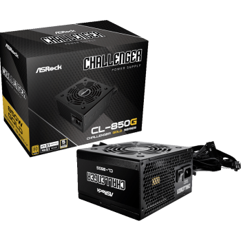 Блок живлення ASRock (CL-850G) 850W, 80 Pluse GOLD, PCIe 5.1 & ATX3 .1 Ready, iCOOL Fan control, Golf-blade 120mm Fan CL-850G