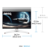 Монітор 27" BenQ EX271Q, 2K QHD, IPS, 180Hz, HDMIx2, DP, USB-C, HAS, Pivot, білий