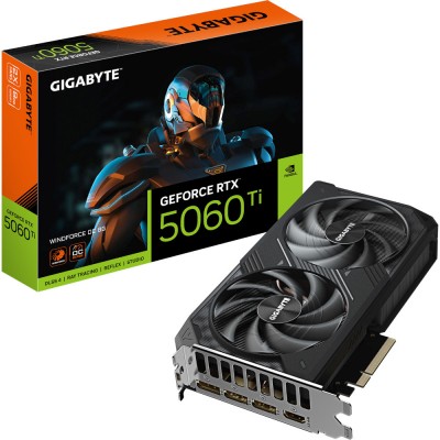 Відеокарта GeForce RTX5060Ti 8Gb WINDFORCE OC GigaByte GV-N506TWF2OC-8GD