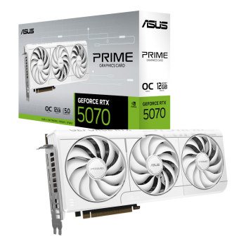 Відеокарта GeForce RTX5070 12Gb PRIME OC WHITE ASUS PRIME-RTX5070-O12G-WHITE