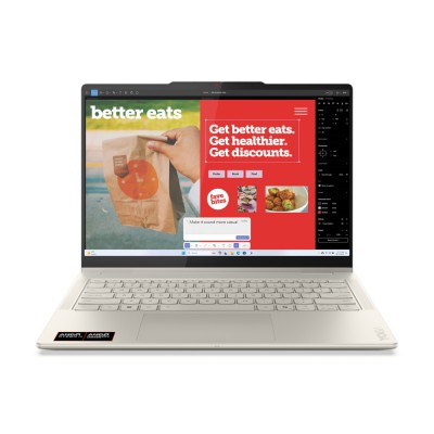 Ноутбук Lenovo Yoga 7 2-in-1 14AKP10 (83JR007JRA) 14FT_OLED/R5 AI 340/16/1TB SSD/UMA/DOS/BL/ Pen/Seashell Yoga 7 2-in-1 14AKP10