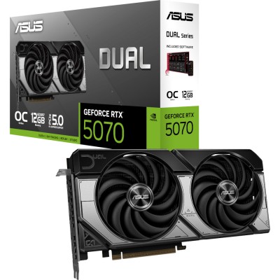 Відеокарта GeForce RTX5070 12Gb DUAL OC ASUS DUAL-RTX5070-O12G