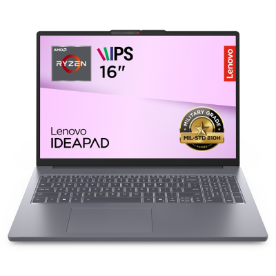 Ноутбук Lenovo IdeaPad Slim 3 16ARP10 (83K8005ARA) 16FM/R7 7735HS/24/512/UMA/DOS/BL/Luna grey IdeaPad Slim 3 16ARP10