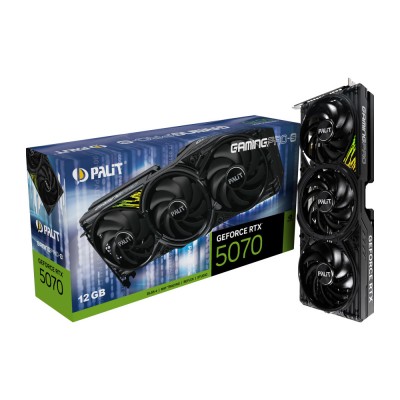 Відеокарта RTX5070 GAMINGPRO-S 12GB GDDR7 PALIT-XPERTVISION NE75070019K9-GB2050U