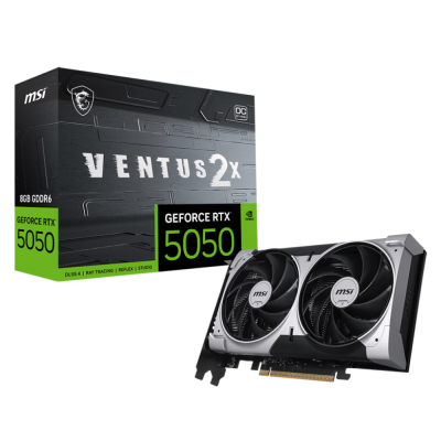 Відеокарта GeForce RTX5050 8Gb VENTUS 2X OC MSI RTX 5050 8G VENTUS 2X OC