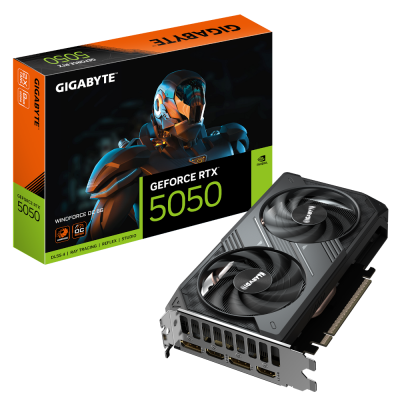 Відеокарта GeForce RTX5050 8Gb WINDFORCE OC GigaByte GV-N5050WF2OC-8GD