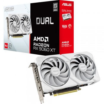 Відеокарта ASUS DUAL-RX9060XT-16G-WHITE