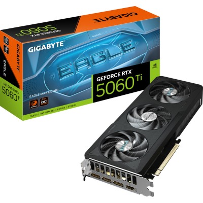Відеокарта GeForce RTX5060Ti 16Gb EAGLE MAX OC GigaByte GV-N506TEAGLEMAX OC-16GD