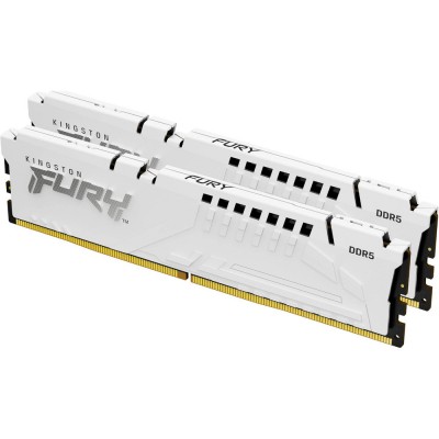 Пам'ять 32Gb DDR5 6400MHz Fury Beast White (2x16) EXPO KF564C32BWEK2-32 Kingston
