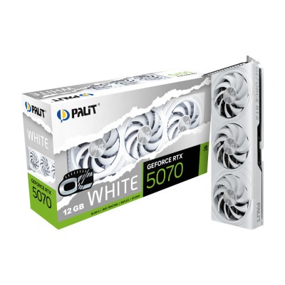 Відеокарта RTX5070 WHITE OC 12GB GDDR7 PALIT-XPERTVISION NE75070U19K9-GB2050W