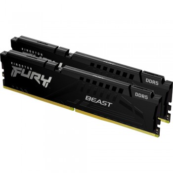 Пам'ять 16Gb DDR5 6000MHz Fury Beast Black (2x8) EXPO KF560C30BBEK2-16 Kingston