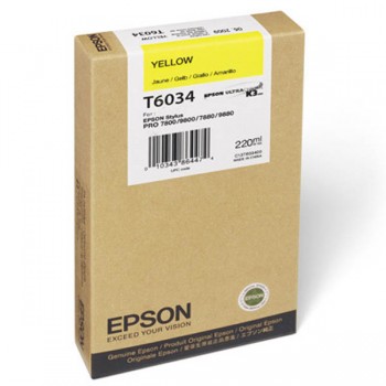 Картридж оригинал. струйн. EPSON  StPro 7800/ 7880/ 9800/ 9880 yellow, 220мл C13T603400