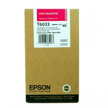 Картридж оригинал. струйн. EPSON StPro 7880/ 9880 vivid magenta, 220мл. C13T603300