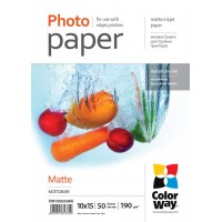 Бумага 10x15  ColorWay (ПМ190-50) (PM1900504R) 50лист