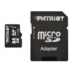 Карта пам'яті MicroSDXC 64GB UHS-I Class 10 Patriot LX + SD-adapter (PSF64GMCSDXC10)