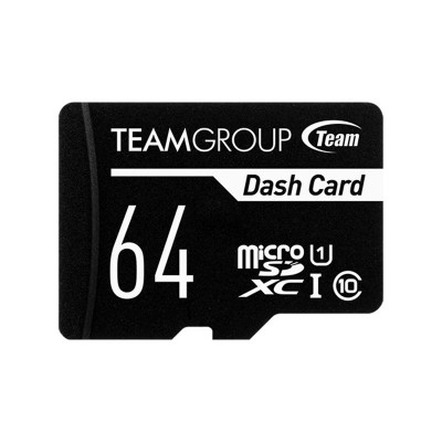 Карта пам'яті MicroSDXC 64GB UHS-I Class 10 Team Dash Card + SD-adapter (TDUSDX64GUHS03)