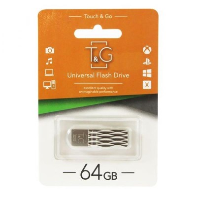 USB флеш 64GB T&G 103 Metal Series Silver (TG103-64G)