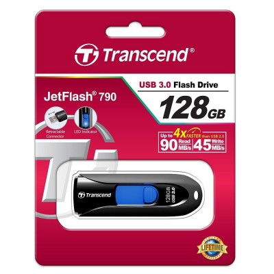 USB флеш 128GB  3.0 Transcend JetFlash 790  TS128GJF790K