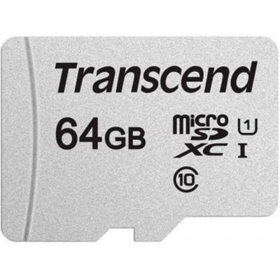 Карта пам'яті TRANSCEND microSDXC 300S 64GB UHS-I U1 + ad (TS64GUSD300S-A)